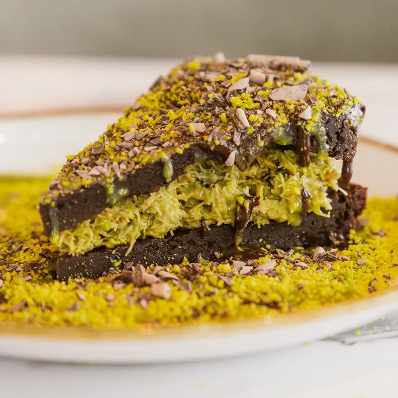 Moelleux choco pistache façon chocolat de Dubaï